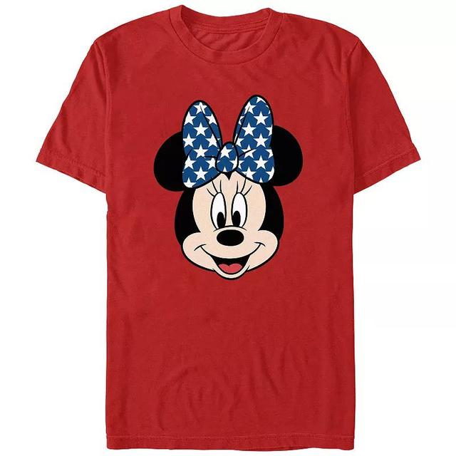 Disneys Minnie Mouse Mens Stars Print Bow Graphic Tee Product Image