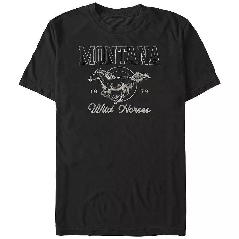 Big & Tall Montana Wild Horses Graphic Tee, Mens Product Image