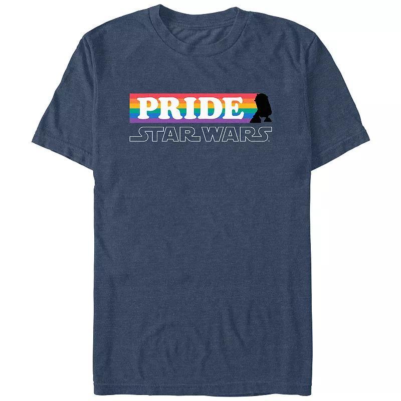 Mens Star Wars Droid Pride Graphic Tee Navy Grey Product Image