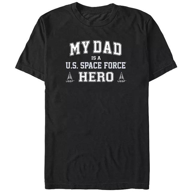 Mens My Dad Is A U.S. Space Force Hero Graphic Tee Product Image