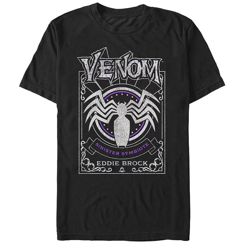 Mens Spider-Man Venom Sinister Symbiote Card Graphic Tee Product Image