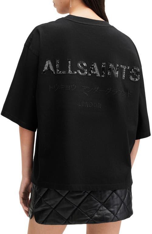 Amelie Embroidered Underground T-shirt In Black Product Image