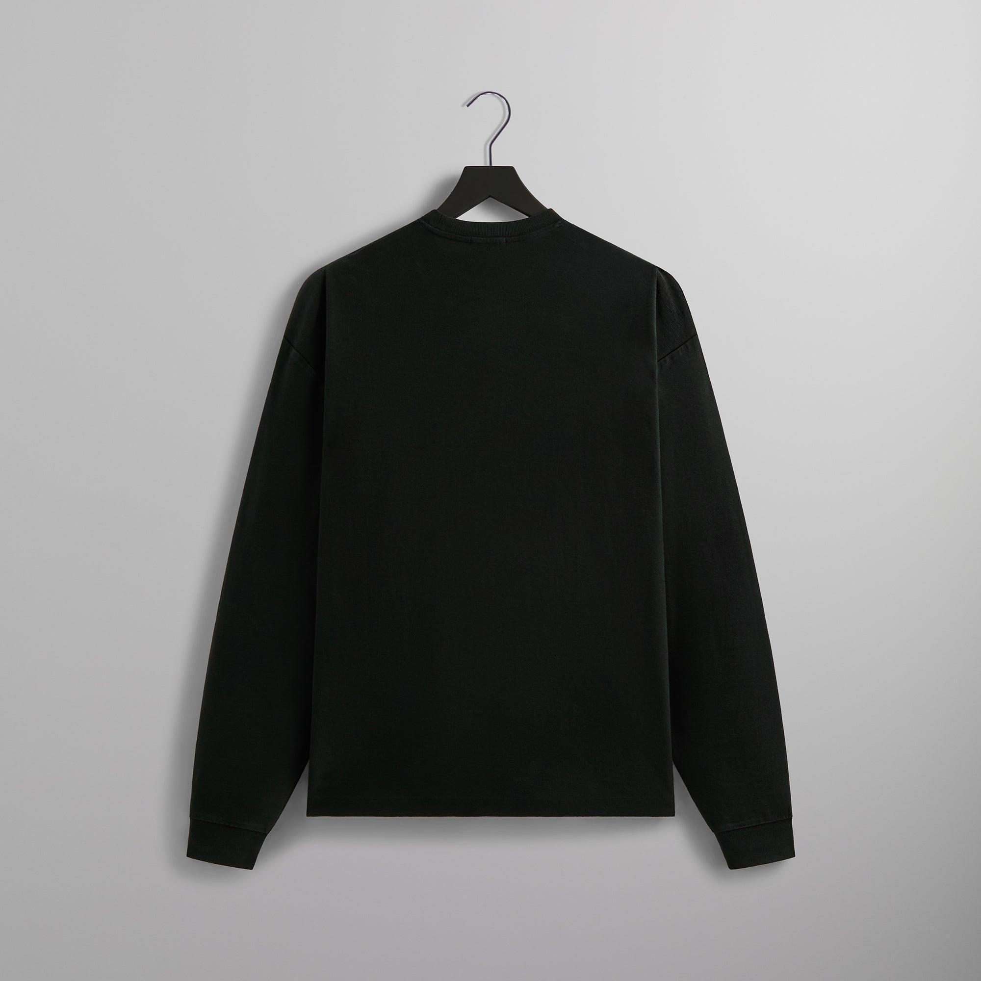 Kith Long Sleeve Quinn Tee - Black Male Product Image