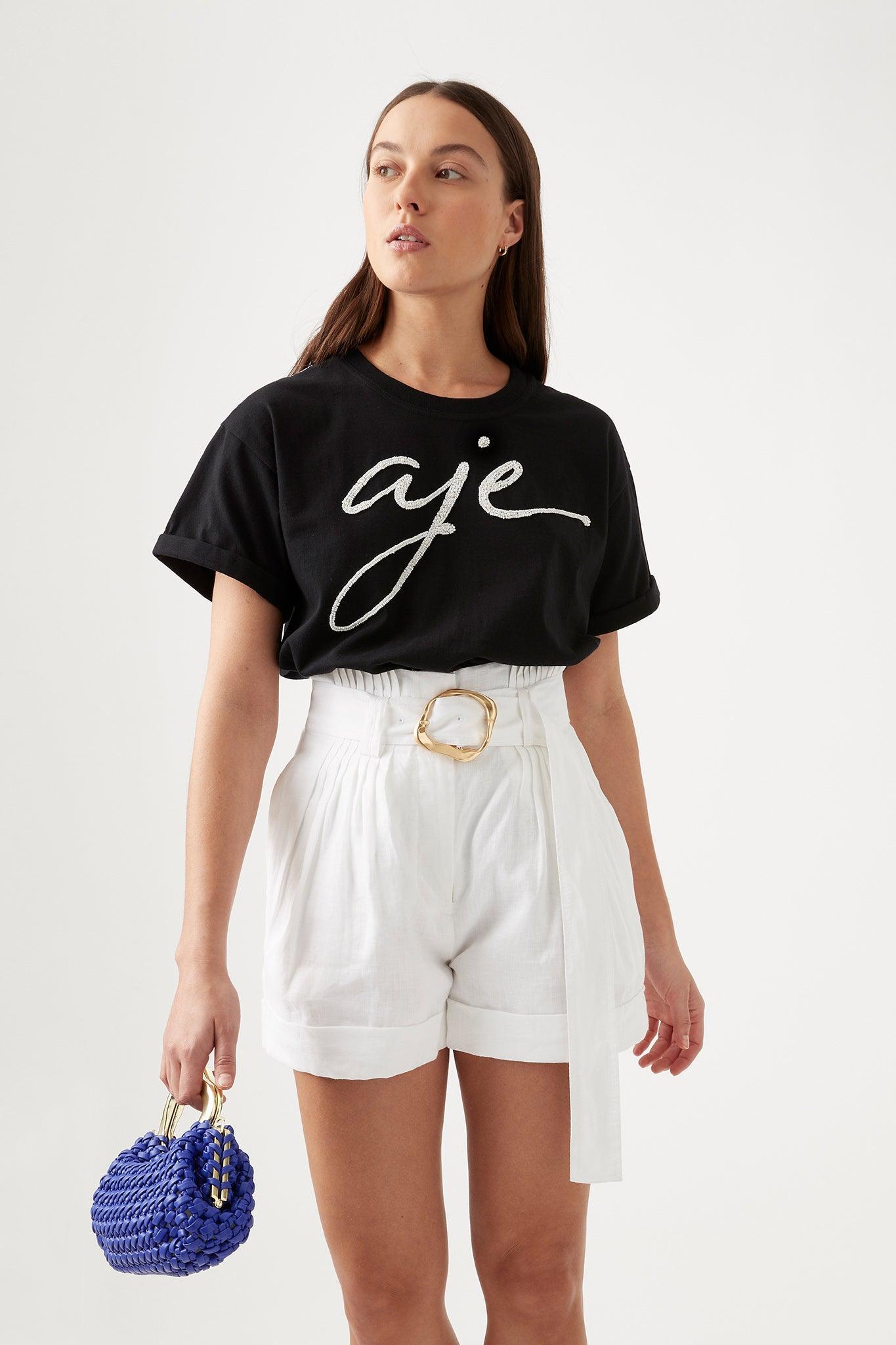 Enya Embellished Boyfriend Tee Product Image