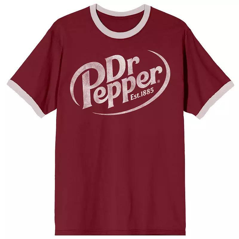 Mens Dr Pepper Logo Short Sleeve Graphic Tee Product Image