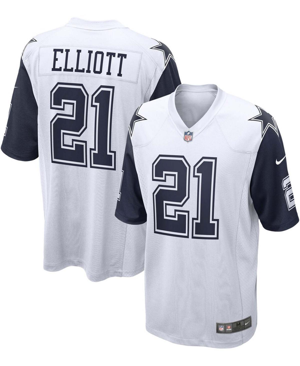 Mens Ezekiel Elliott Alternate Game Jersey - White Product Image