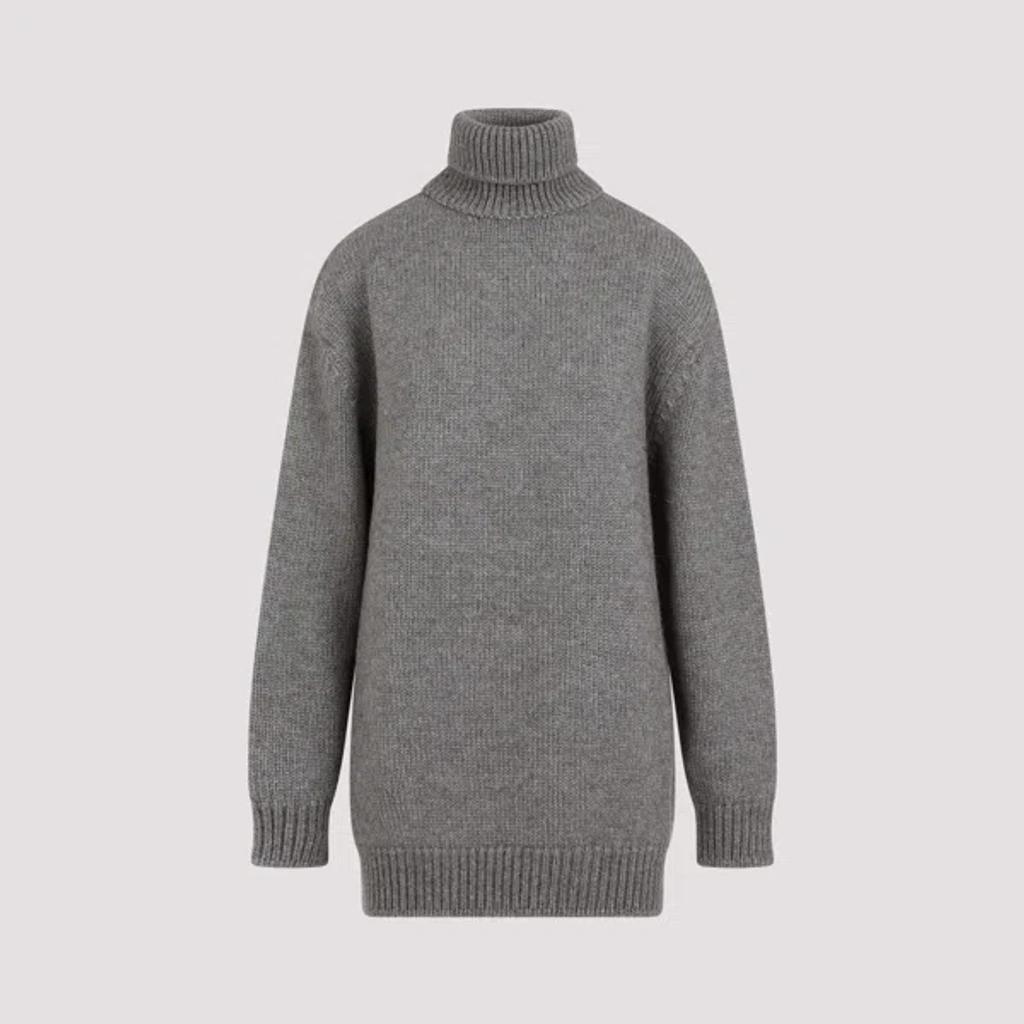 THE ROW Light Sage Elu Alpaca And Silk Sweater In Grey product image