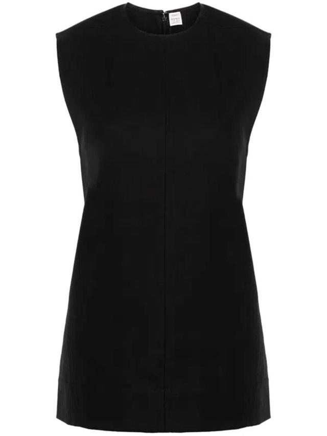 TOTÊME Toteme Organic Cotton Tank Top In Black Product Image