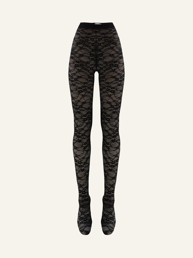 Lace Skin leggings in Onyx Product Image