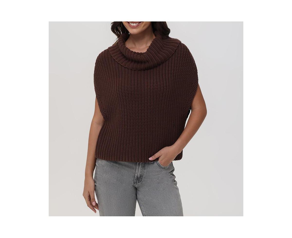 525 Womens Cate Sleeveless Turtleneck Sweater Product Image