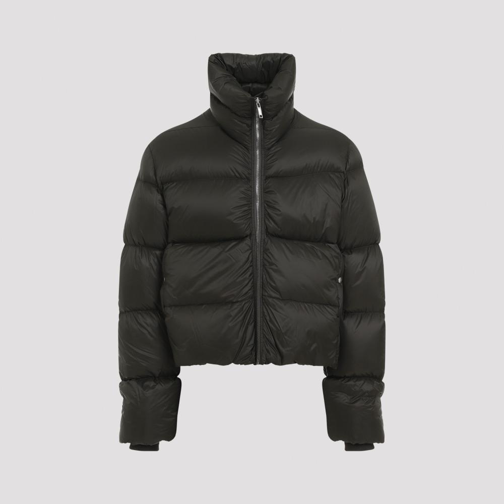 Dark Green Quilted Jacket Product Image