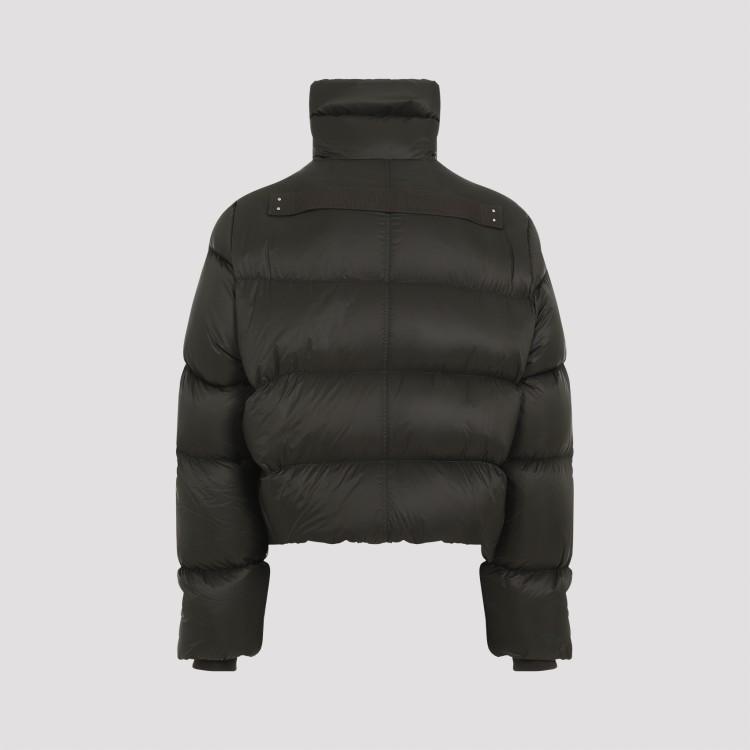 RICK OWENS Turtle Green Polyamide Jacket In Black Product Image