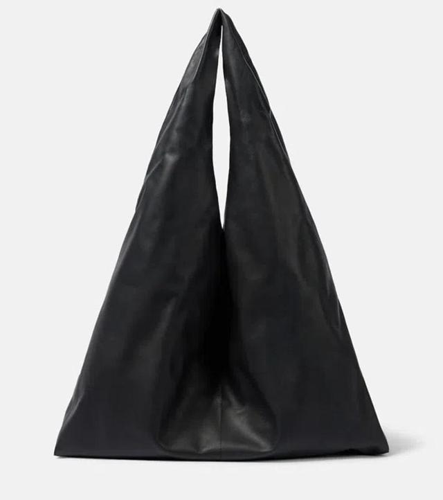 THE ROW Bindle Medium Leather Tote Bag In Black Ans Product Image