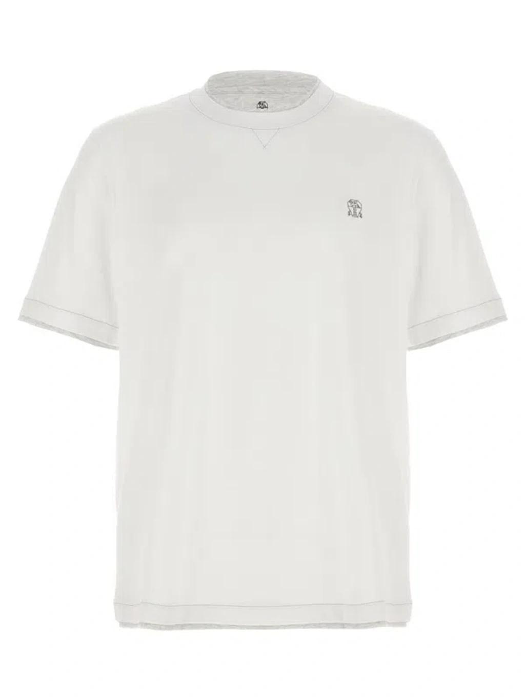 Layered T-shirt In White Product Image