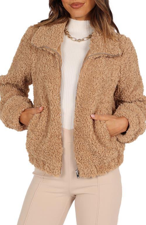 Petal and Pup Womens Lucia Zip Front Teddy Jacket Product Image