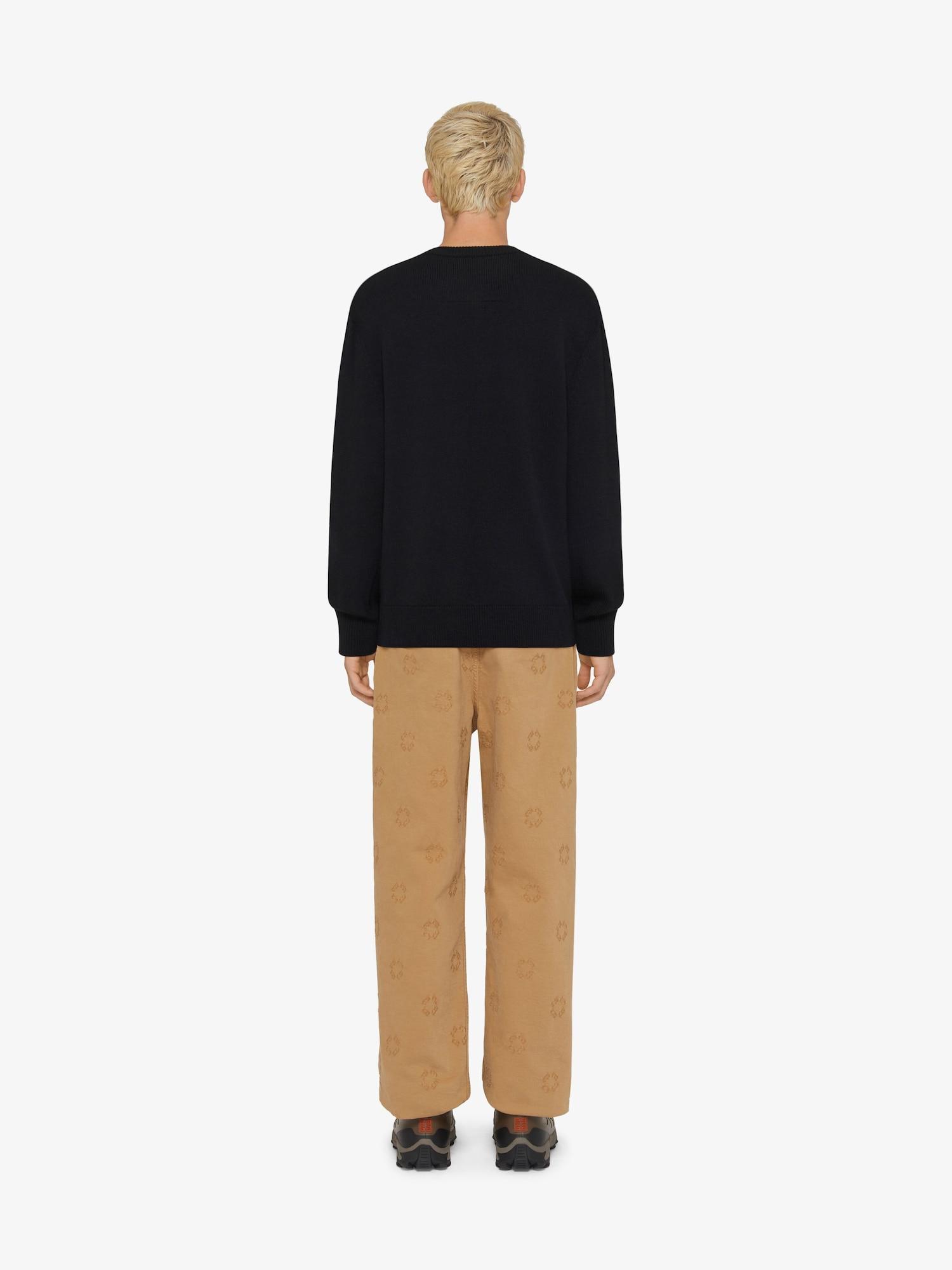 Sweater in wool with GIVENCHY medallion Product Image