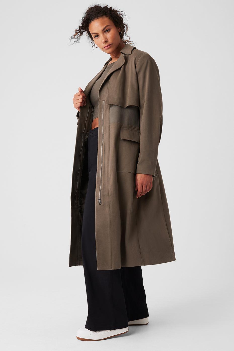 Formation Trench Coat - Olive Tree Female Product Image