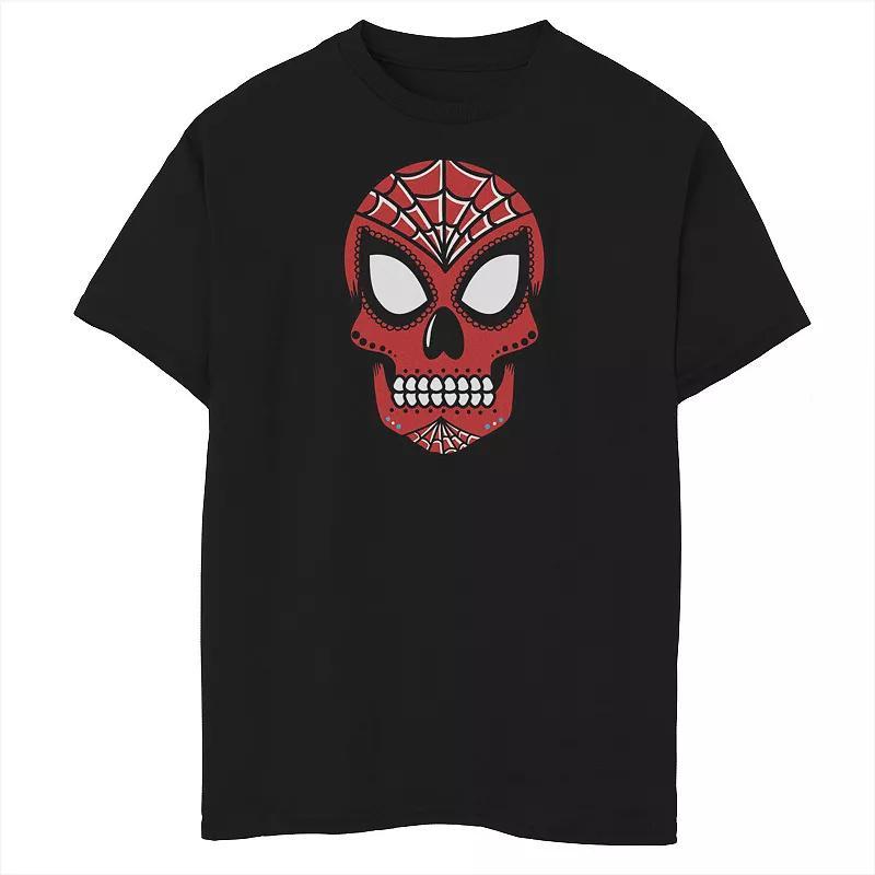 Boys 8-20 Marvel Spider Man Sugar Skull Graphic Tee, Boys Product Image