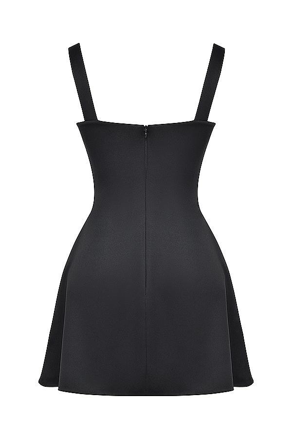 Kara Black Mini Dress Product Image