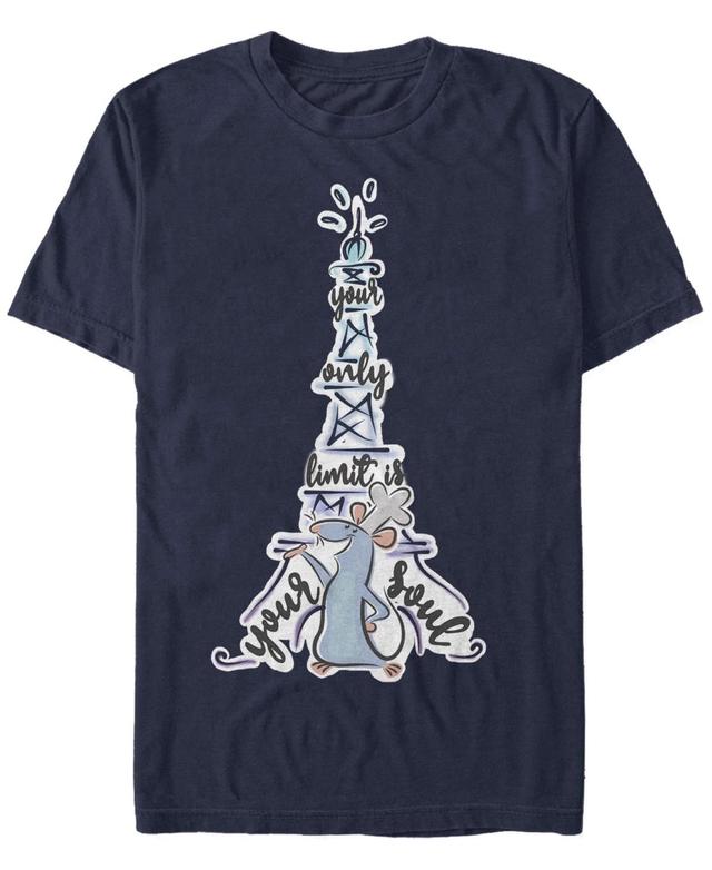 Disney / Pixars Ratatouille Remy Mens Your Only Limit Is Your Soul Tee Blue Product Image