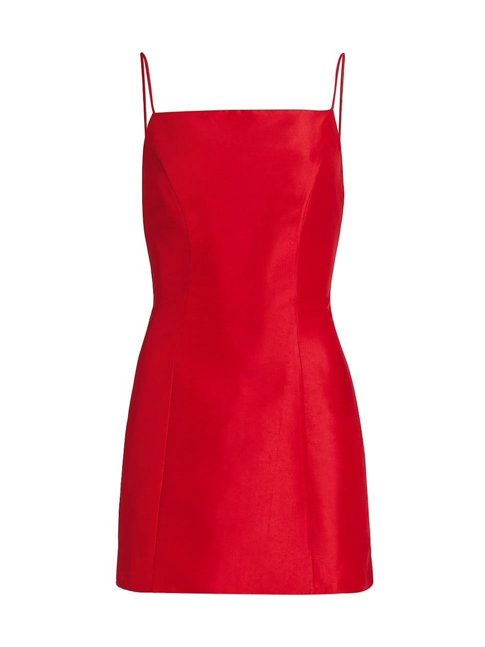 Womens Kiara Satin Sleeveless Minidress Product Image