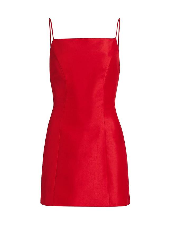 Womens Kiara Satin Sleeveless Minidress Product Image