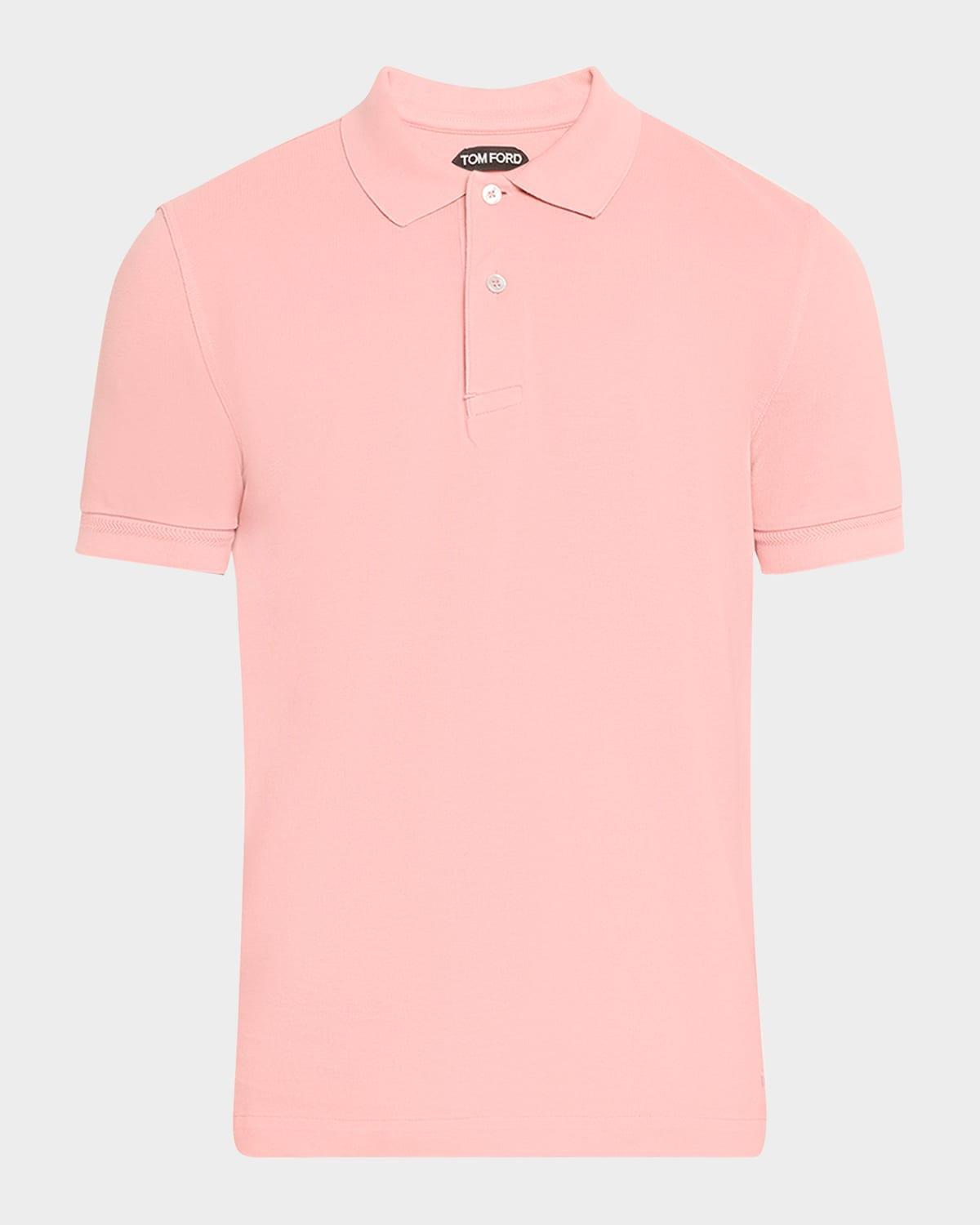 Men's Cotton Pique Polo Shirt Product Image