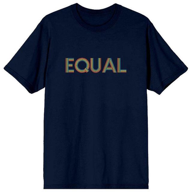 Mens Pride Equal Navy Tee Product Image