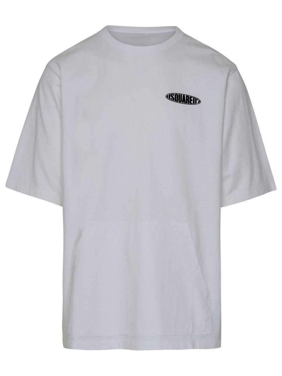 DSQUARED2 White Cotton T-shirt Product Image