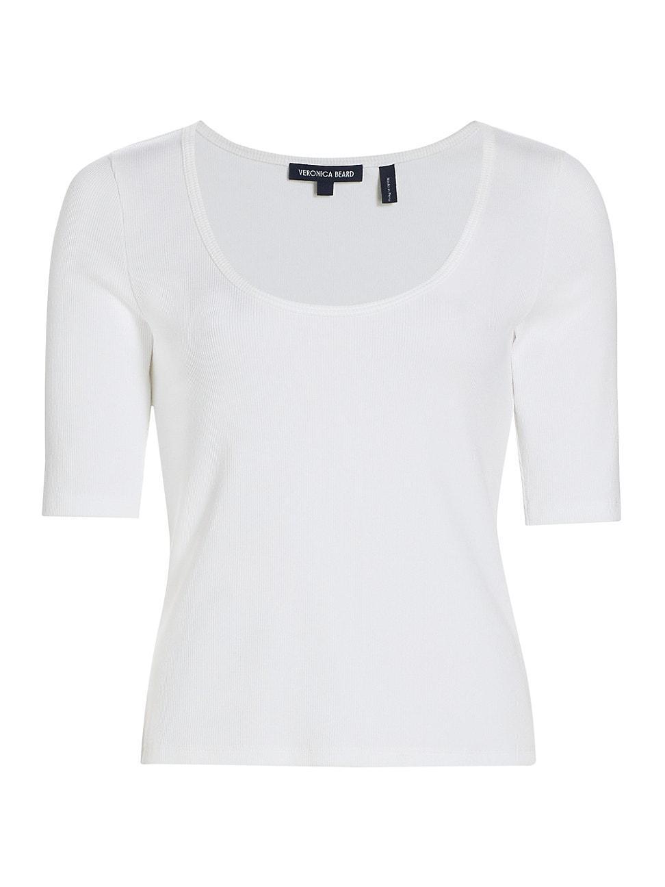 Womens Anafi Cotton-Blend Scoopneck T-Shirt Product Image