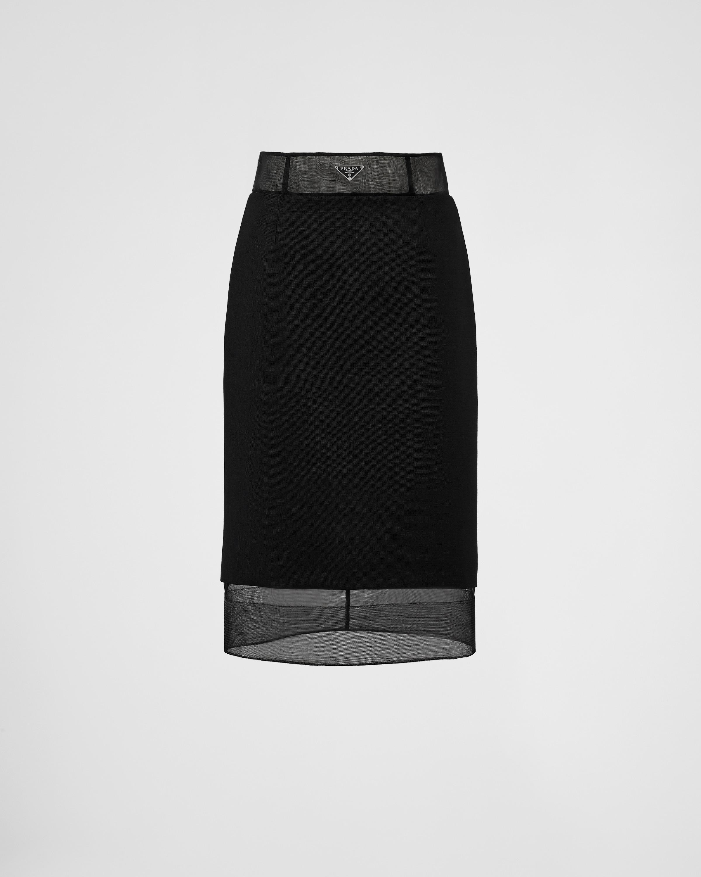 Wool and crinoline midi-skirt product image