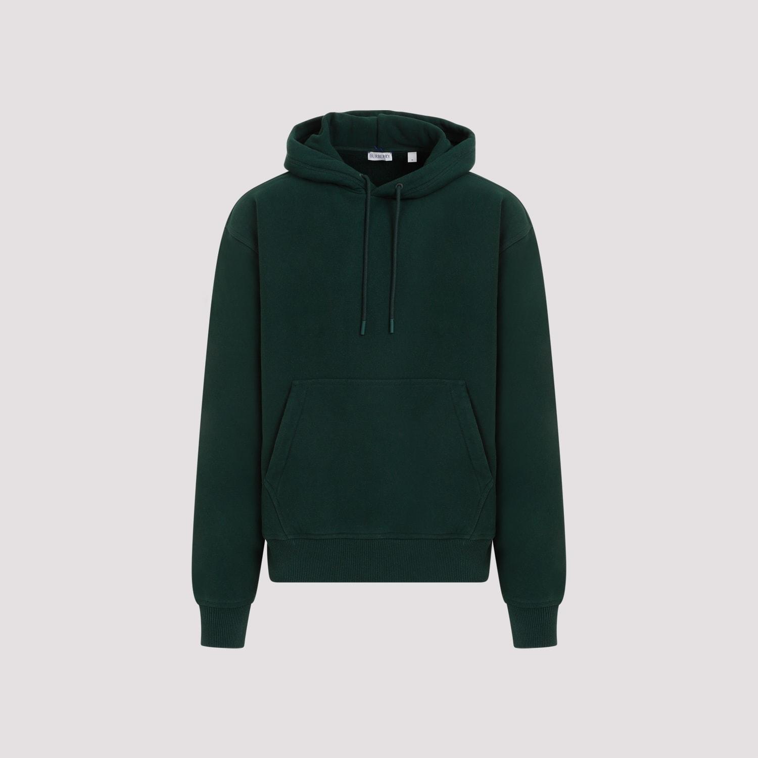 Man Bottle Green Cotton Sweatshirt Product Image