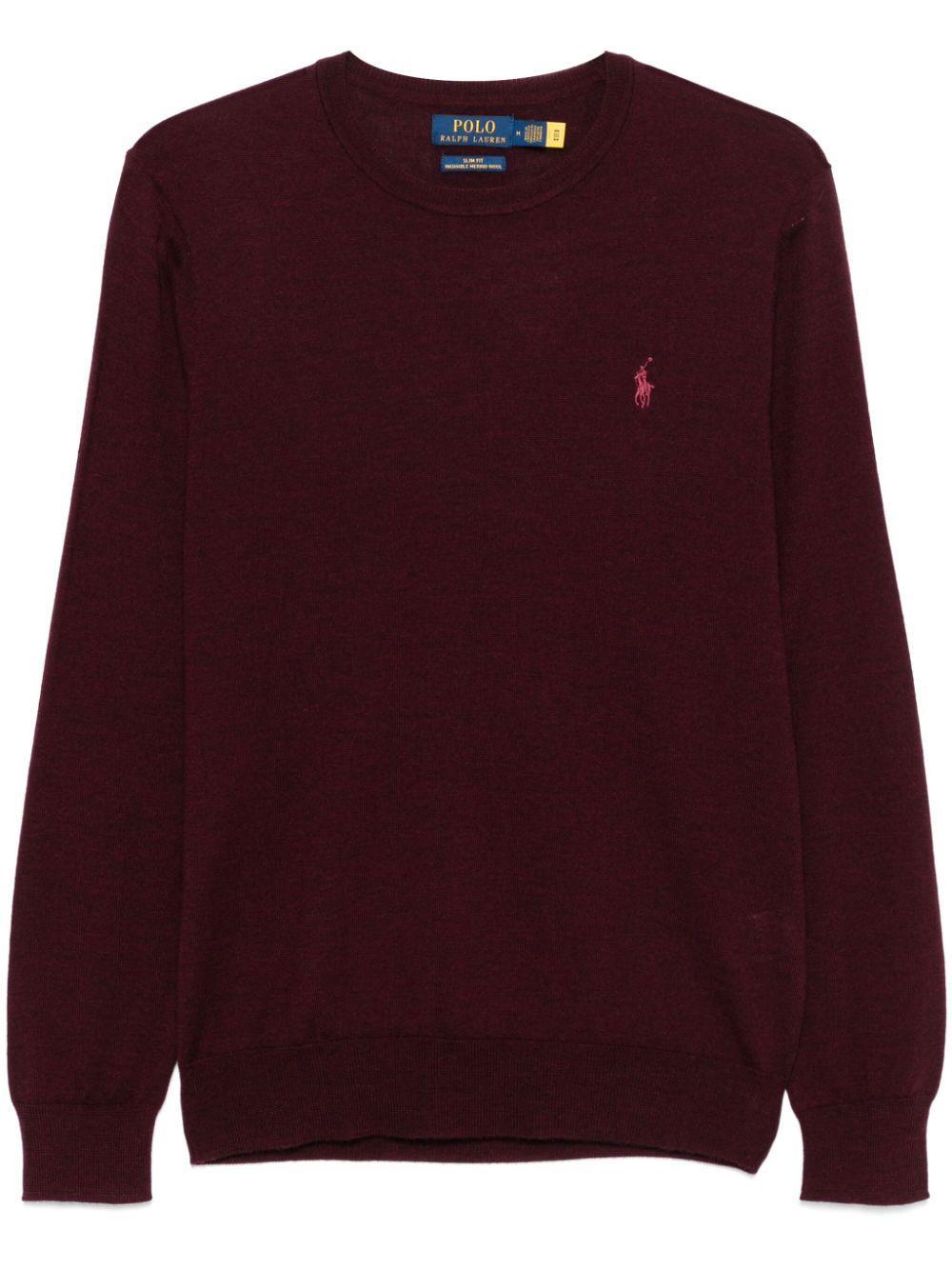 POLO RALPH LAUREN Polo Pony Sweater In Red Product Image