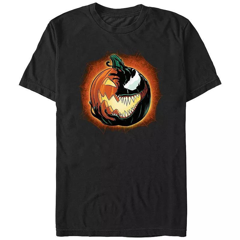 Mens Marvel Spider-Man Venomized Pumpkin Graphic Tee Product Image