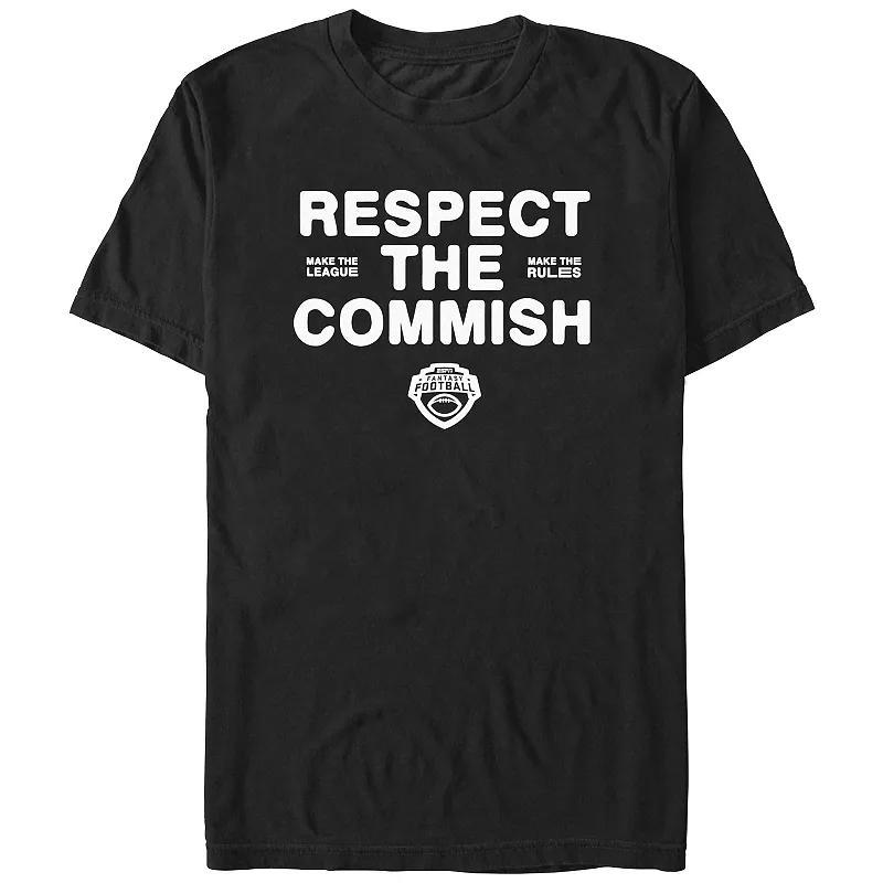 Mens ESPN Fantasy Football Respect The Commish Graphic Tee Product Image