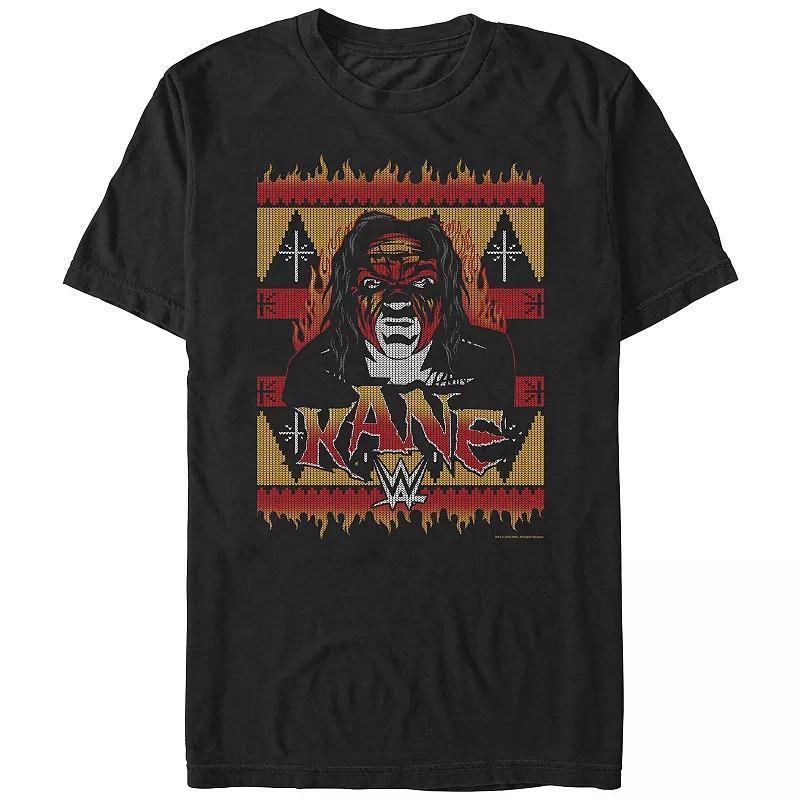 Big & Tall WWE Kane Christmas Sweater Graphic Tee, Mens Product Image