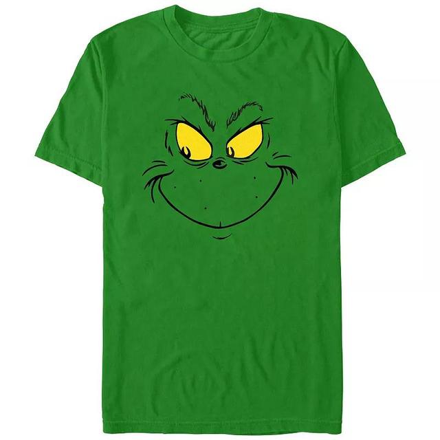 Big & Tall Dr. Seuss Grinch Naughty Face Graphic Tee, Mens Product Image