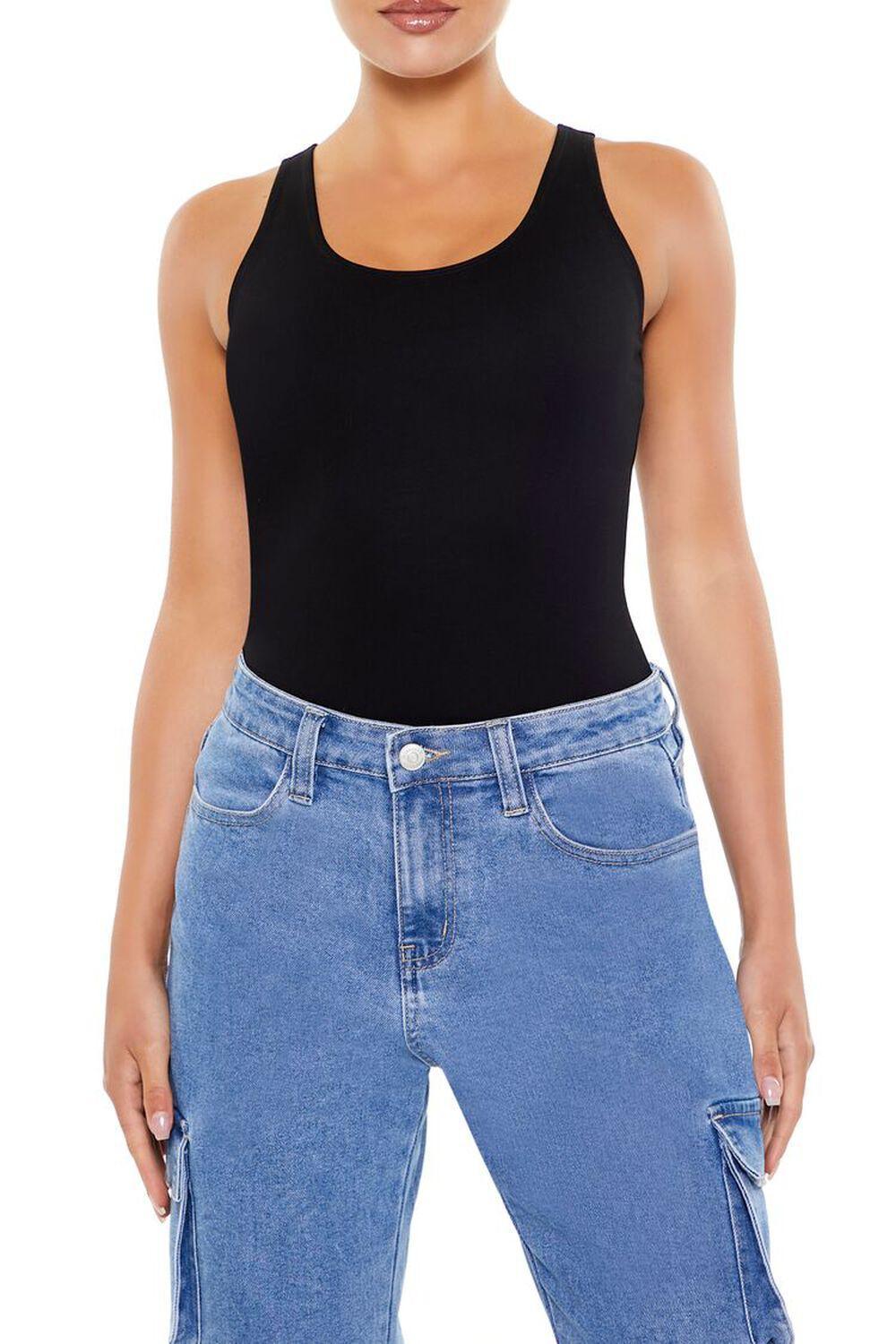 Ponte Knit Tank Bodysuit | Forever 21 Product Image