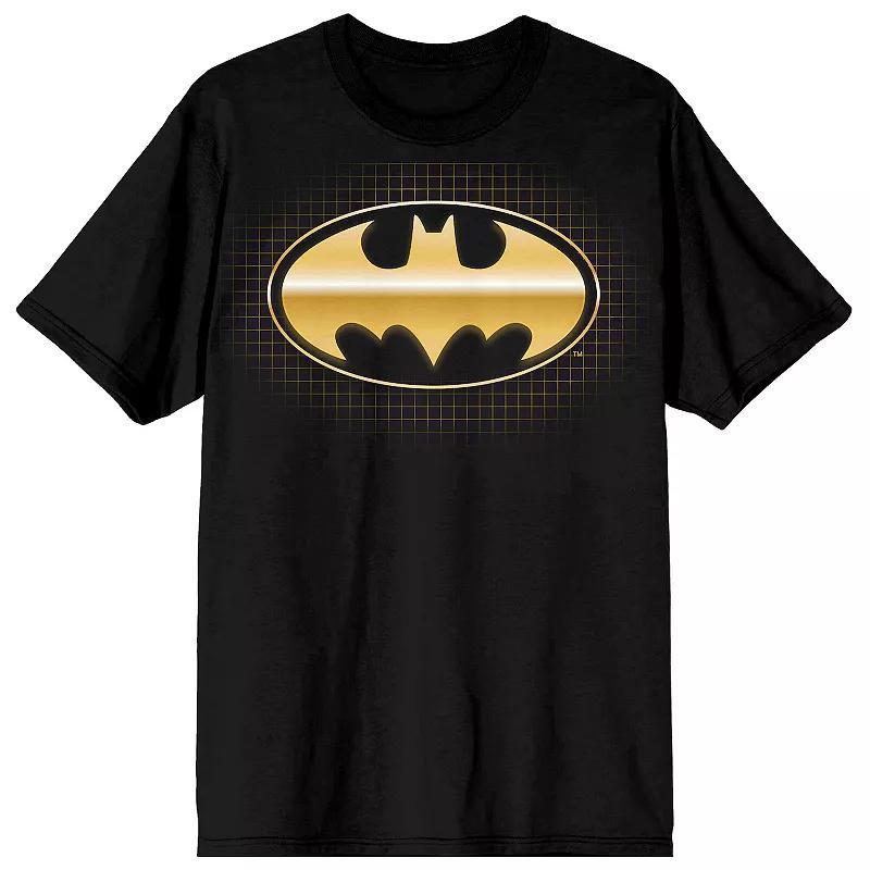 Mens Batman Metallic Gold Logo Tee Product Image