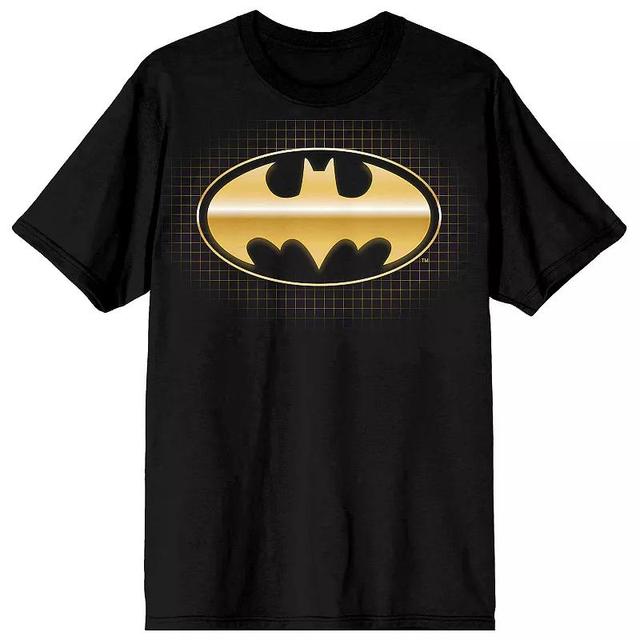 Mens Batman Metallic Gold Logo Tee Product Image