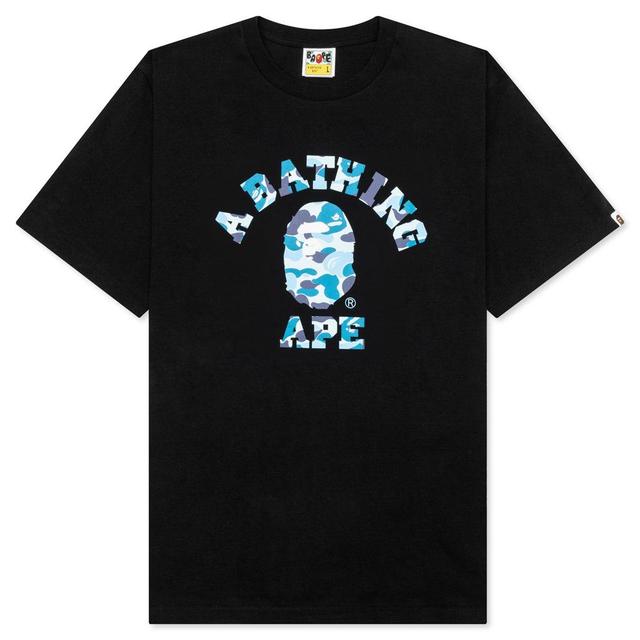 Abc Camo College Tee - Black/Blue Male Product Image