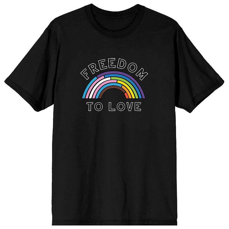 Mens Pride Freedom To Love Tee Product Image