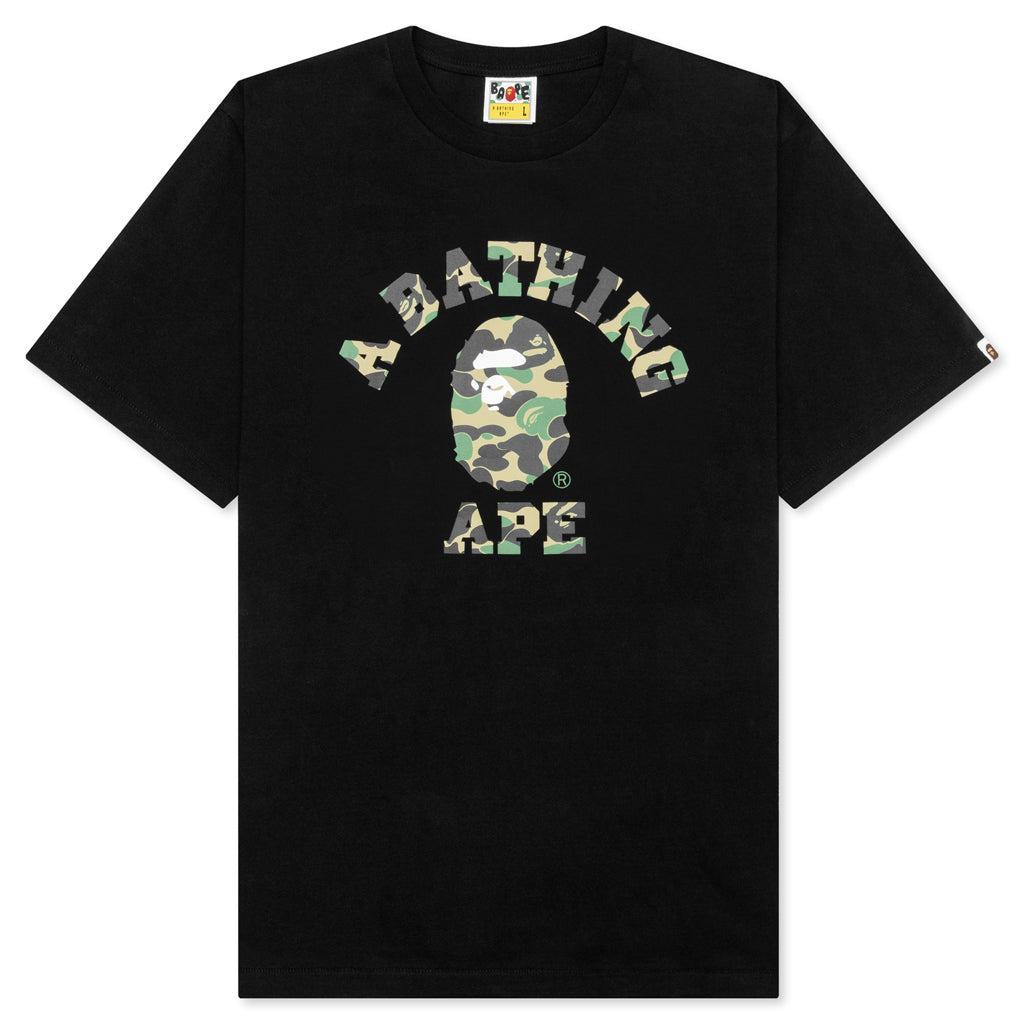 Abc Camo College Tee - Black/Green Male Product Image