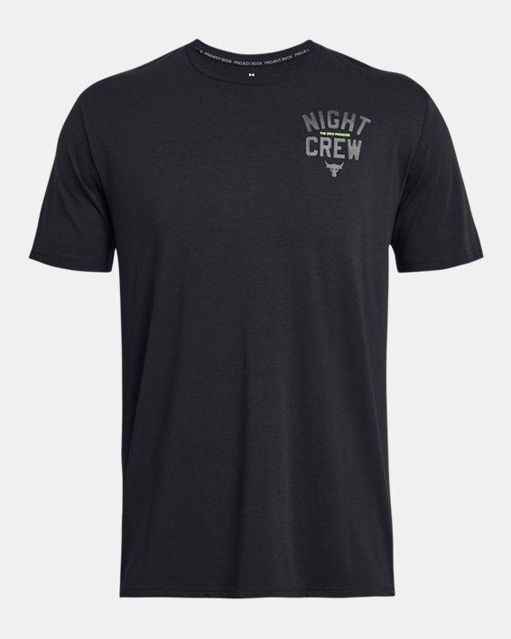 Men's Project Rock Night Crew Short Sleeve Product Image