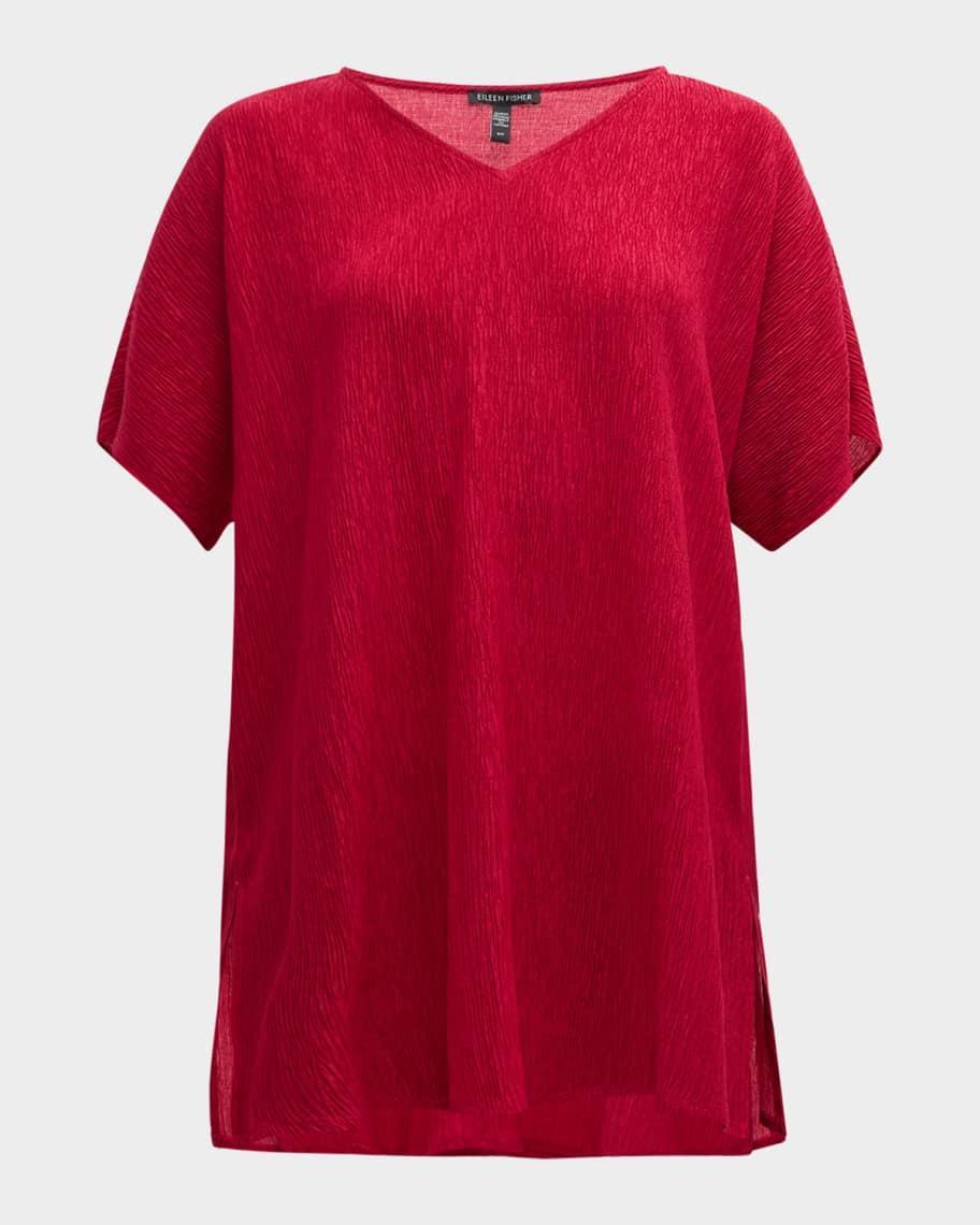 Crinkled Dolman-Sleeve Tunic Product Image