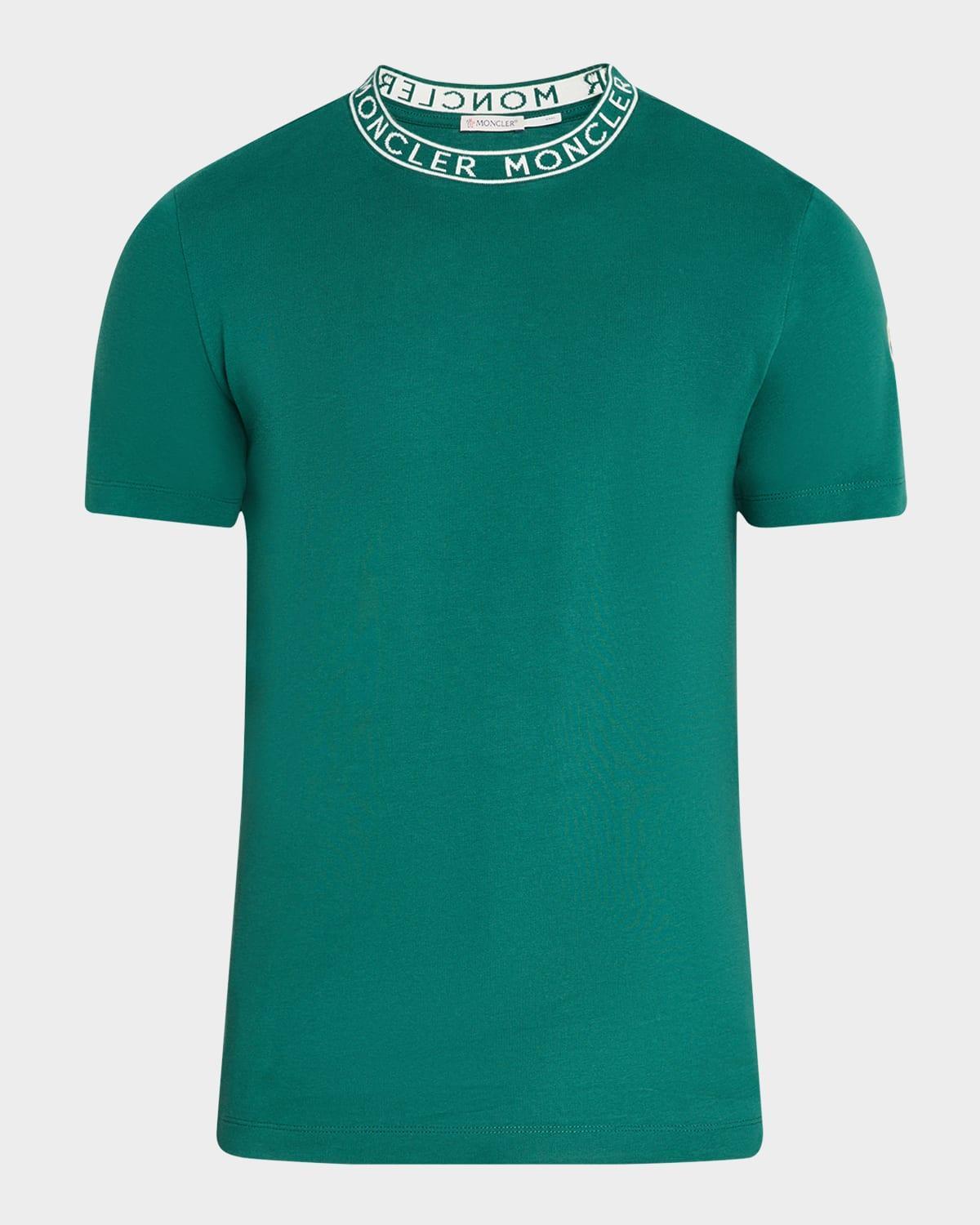 Mens Logo-Collar Jersey T-Shirt Product Image