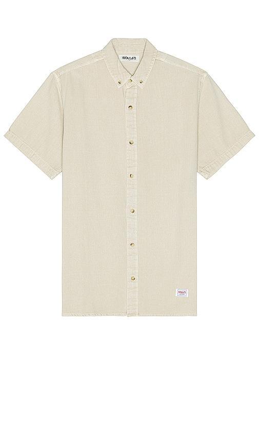 ROLLA'S Men At Work Short Sleeve Oxford Shirt Size L, M. Product Image