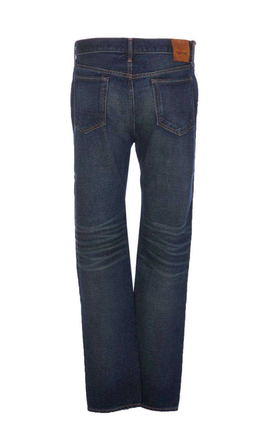 TOM FORD Straight-leg Selvedge Jeans In Denim Product Image