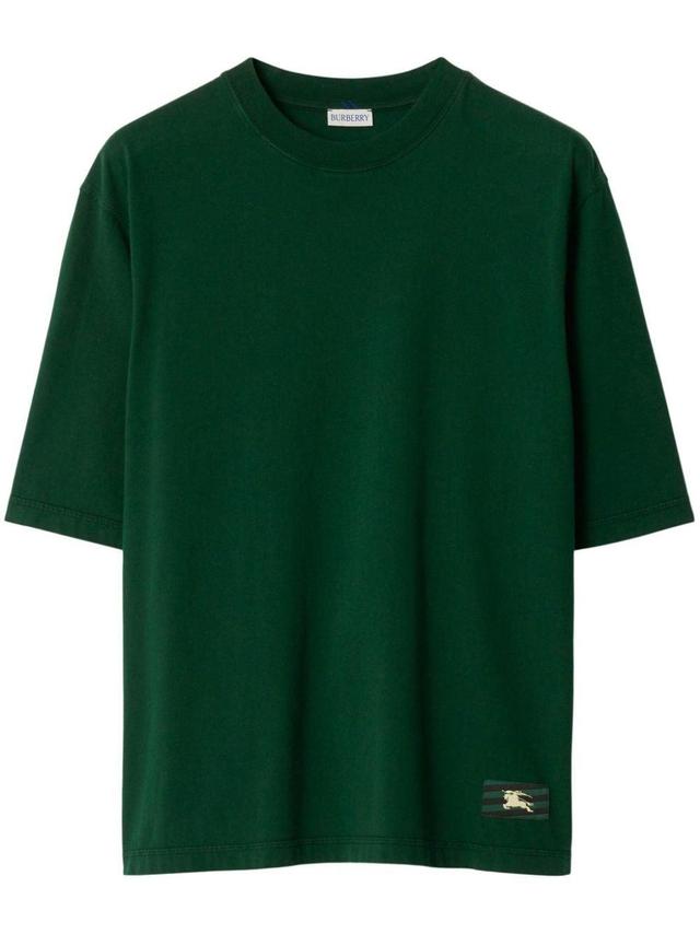 Ekd Logo-patch Jersey T-shirt In Green Product Image