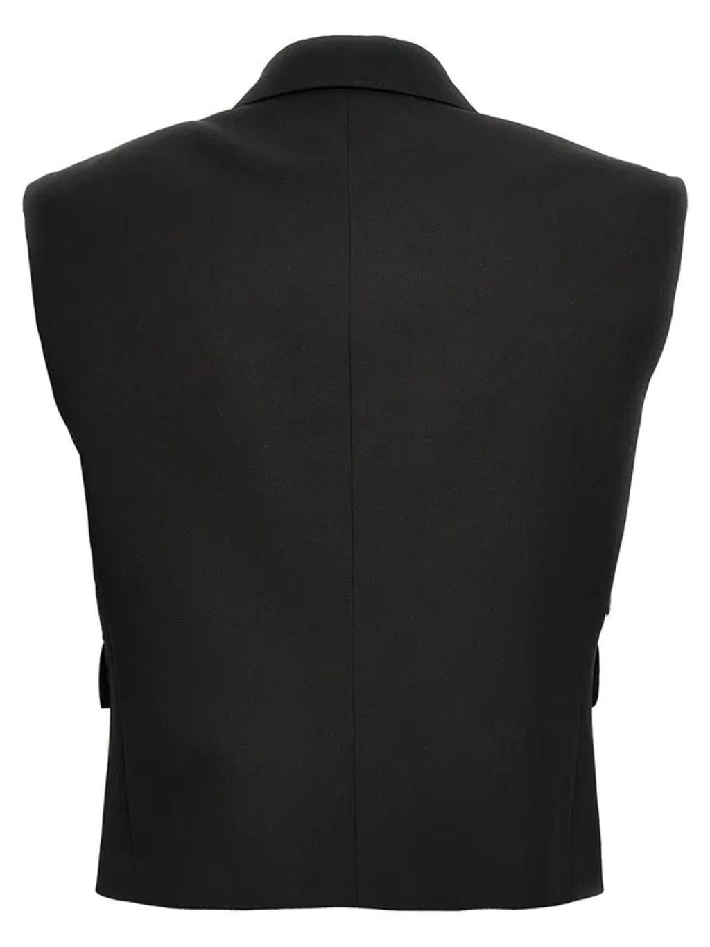 DOLCE & GABBANA Tuxedo Gilet In Black Product Image